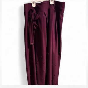 Elegant Purple Maxi Skirt